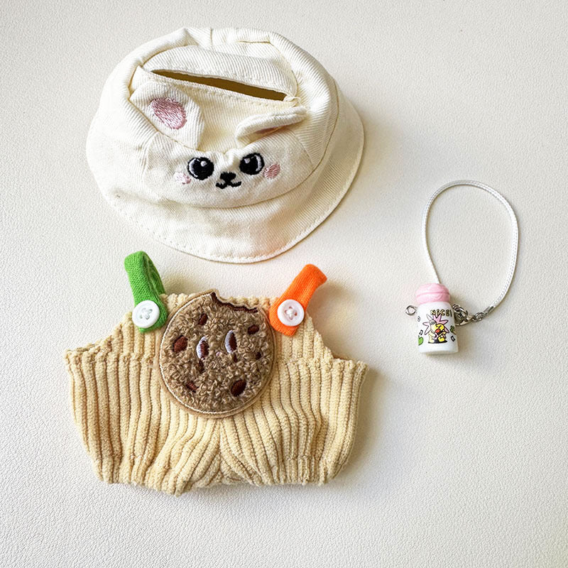 [Clothes only] First and second generation keychain Labubu clothes pendant Labubu pit strip fruit animal overalls cute