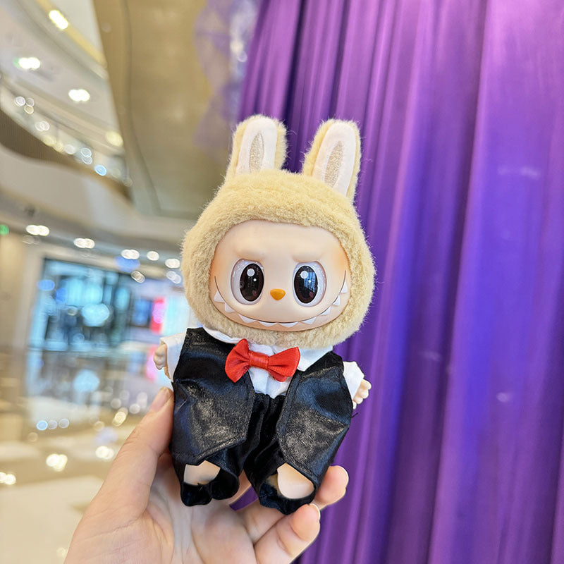 [Clothes only] First and second generation keychain Labubu clothes pendant Labubu cloth for wedding dress, suit, wedding suit.