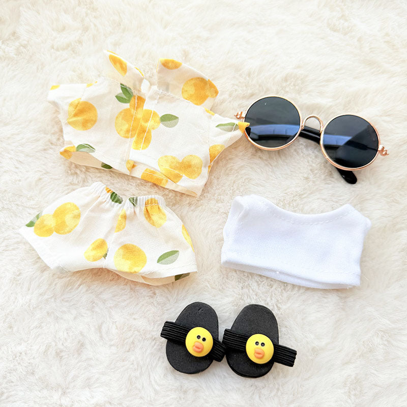 [Clothes only] 1st/2nd generation Labubu clothes pendant Labubu sitting party baby clothes beach glasses set