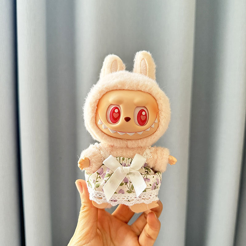 [Clothes only] First and second-generation Labubu clothes pendant, Labubu sitting party baby clothes, small skirts, a variety of options