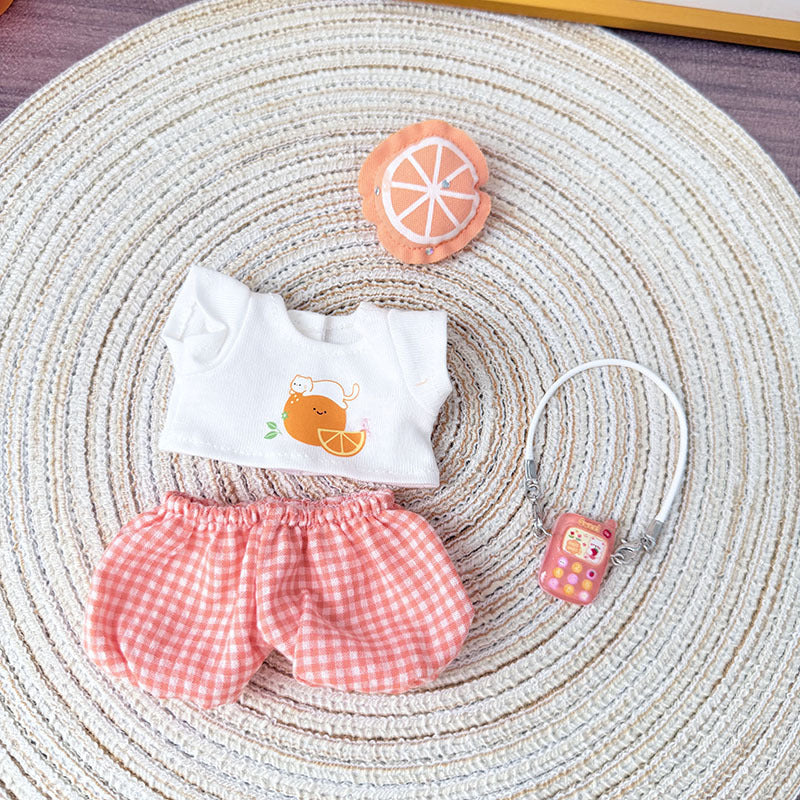 [Clothes only] First and second generation Labubu clothes pendant Labubu cloth sitting baby clothes lemon rabbit cute meow clothes cute