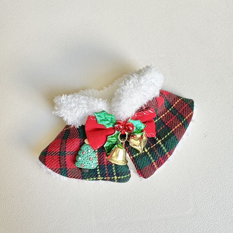 [Clothes only] First and second generation keychain Labubu clothes pendant Labubu Christmas rattle shawl British style