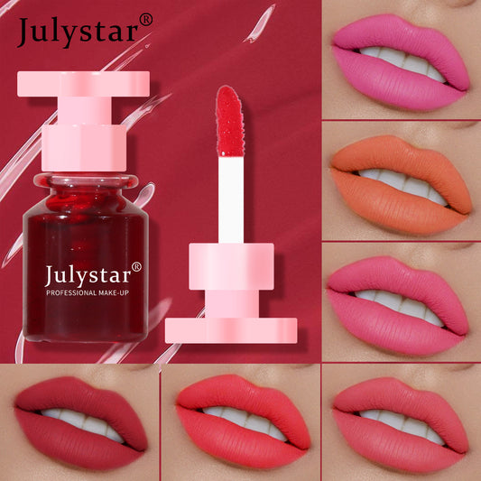 6-Color moisturizing lip glaze lasting non-fading, dye lip liquid cross-border makeup non-stick cup lip gloss matte lipstick water