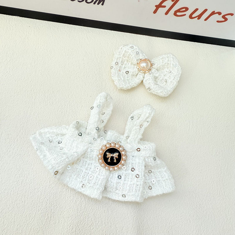 [Baby clothes only] 16cm Lila doll LUKY CAT pendant baby clothes butterfly pearl fragrant skirt set