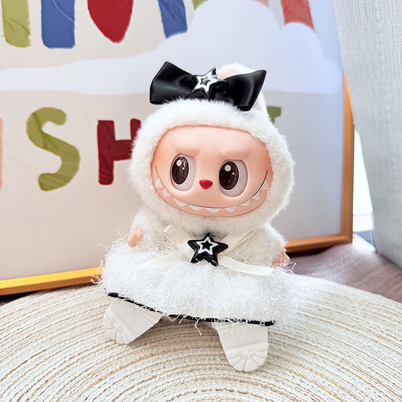 [Clothes only] First and second generation keychain Labubu clothes pendant Labubu baby clothes Frost Star skirt set