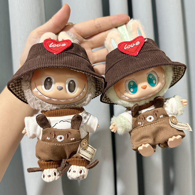 [Clothes only] First and second generation keychain Labubu clothes pendant Labubu sitting party repair dog love hat