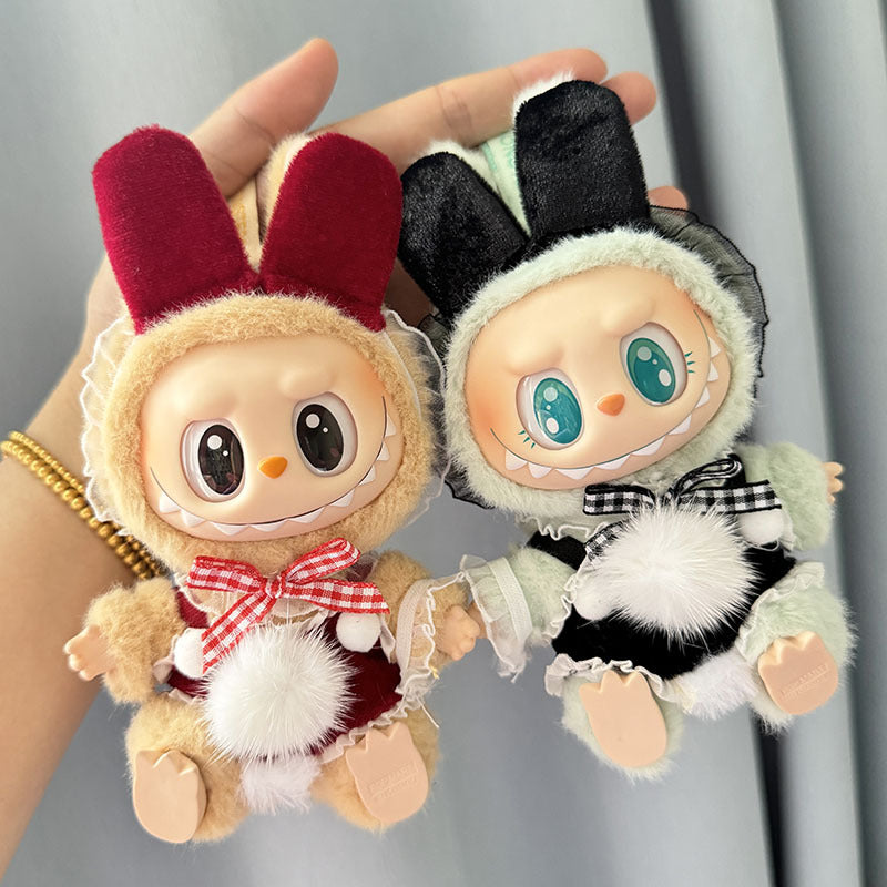 [Clothes only] 1st/2nd generation Labubu clothes pendant Labubu sitting party baby clothes little sheep skirt set