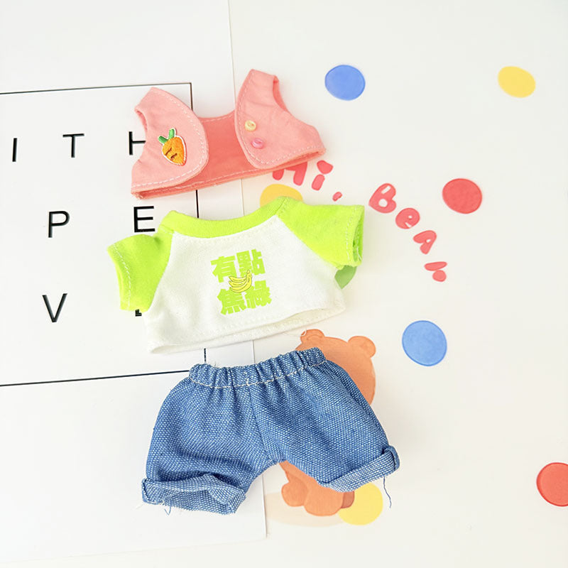 [Clothes only] First and second generation Labubu clothes pendant Labubu sitting baby clothes duck duck carrot travel cute