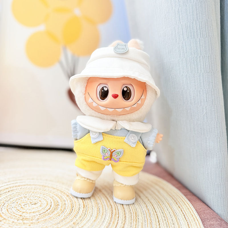 [Clothes only] One, two and three generations Labubu clothes pendant Labubu sitting baby clothes, daisy rabbit travel set