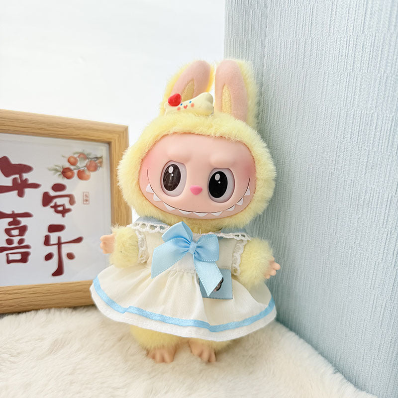 Clothes only] blind box Labubu clothes pendant Labubu baby clothes chess adventure queen casual skirt cute