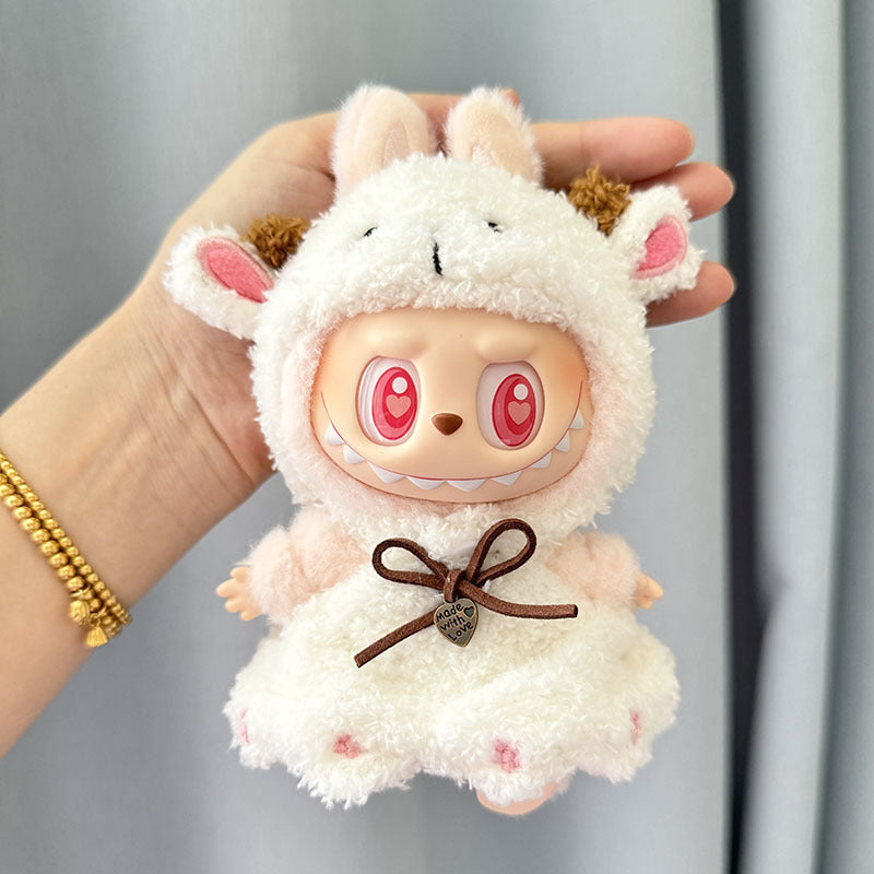 [Clothes only] 1st/2nd generation Labubu clothes pendant Labubu sitting party baby clothes little sheep skirt set