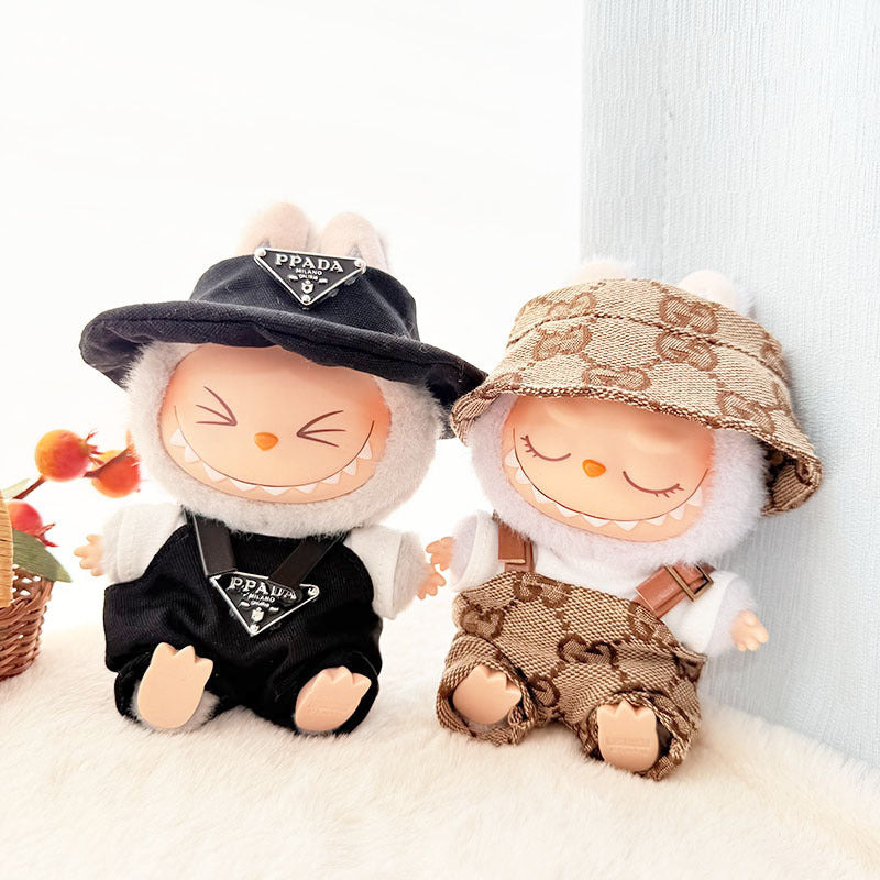 [Clothes only] First/second generation Labubu clothes pendant Labubu sitting party baby clothes pendant strawberry bear cute