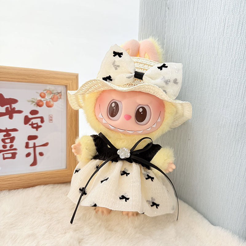 Clothes only] blind box Labubu clothes pendant Labubu baby clothes chess adventure queen baby clothes skirt cute