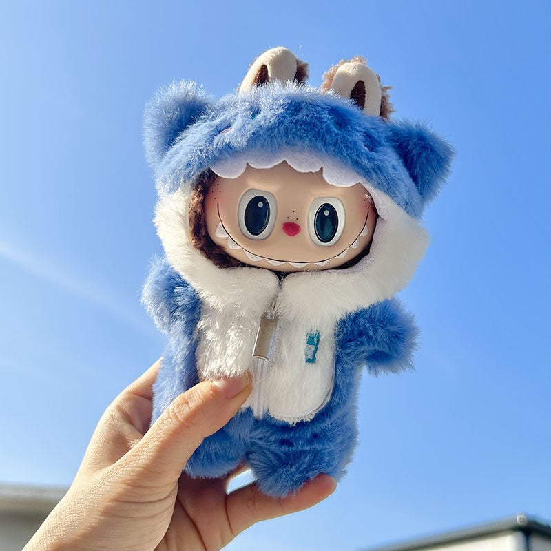 [Clothes only] One, two and three generations Labubu clothes pendant Labubu sitting baby clothes angry crocodile suit cute