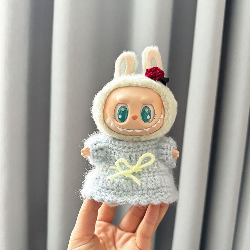 [Clothes only] First and second generation keychain Labubu clothes pendant Labubu sitting party hook dress women