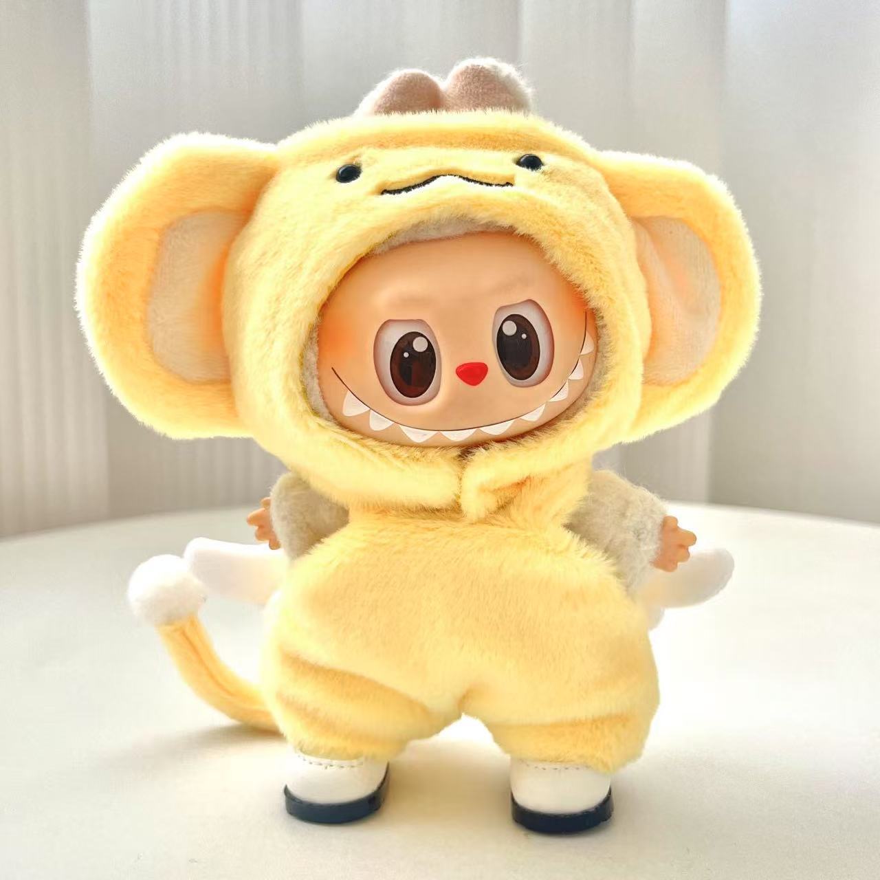 First and second generation Labubu clothes pendant Labubu sitting baby clothes summer skirt jumpsuit cute and cute