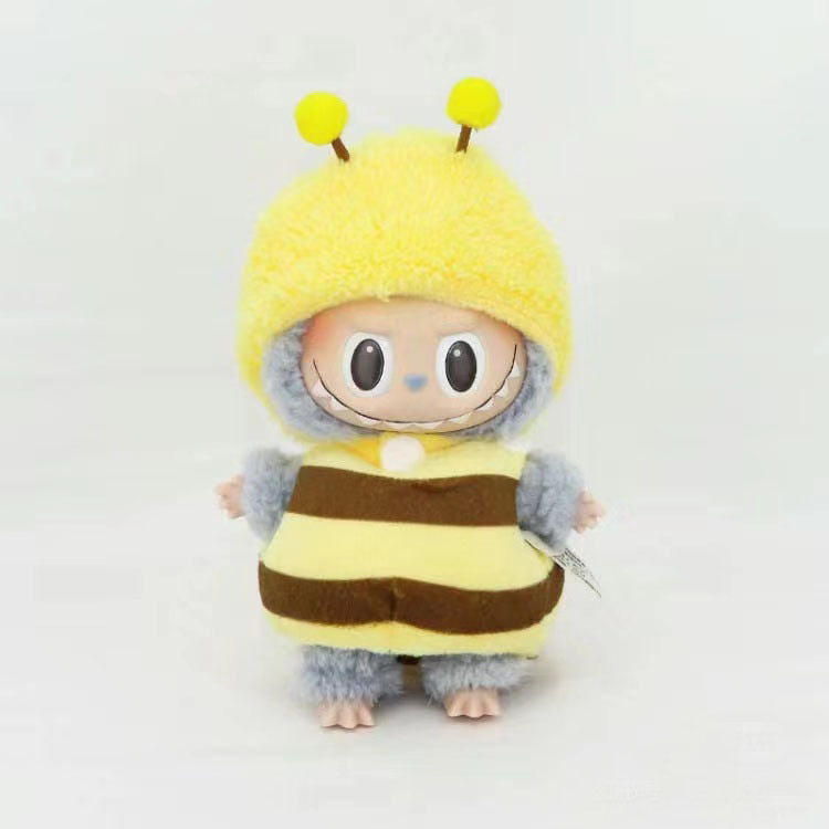 [Clothes only] 15cm pendant Labubu cloth for the New Year's set labubu keychain doll clothes cute