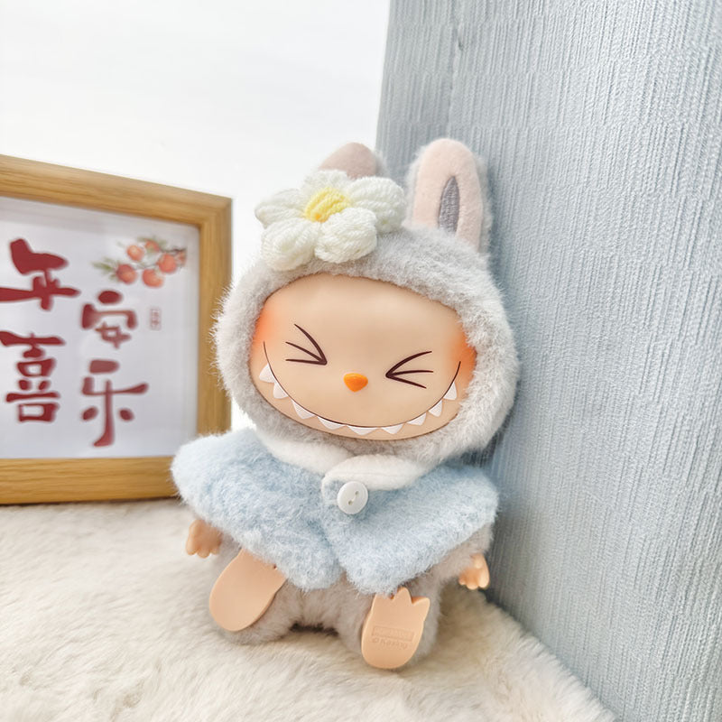 Clothes only] blind box Labubu clothes pendant Labubu baby clothes chess adventure queen baby clothes skirt cute