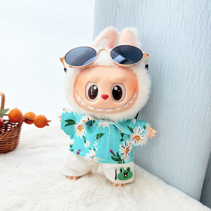 [Clothes only] 1st/2nd generation Labubu clothes pendant Labubu sitting party baby clothes beach glasses set