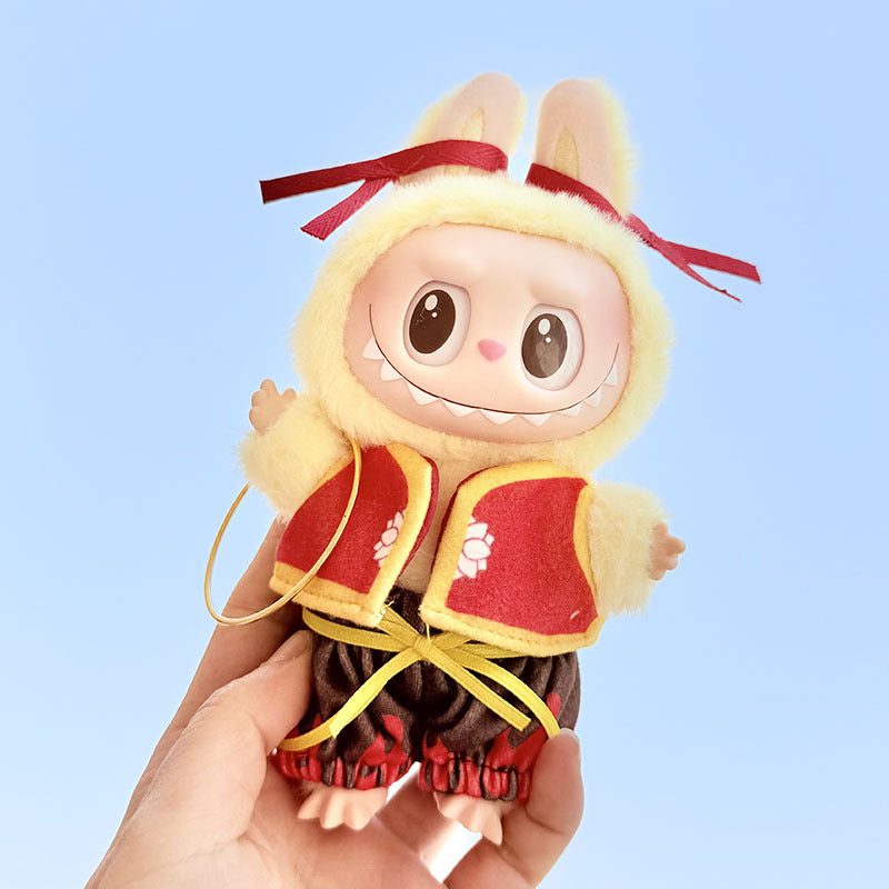 [Clothes only] First and second generation keychain Labubu clothes pendant Labubu baby clothes Nezha Qiankun circle set cute
