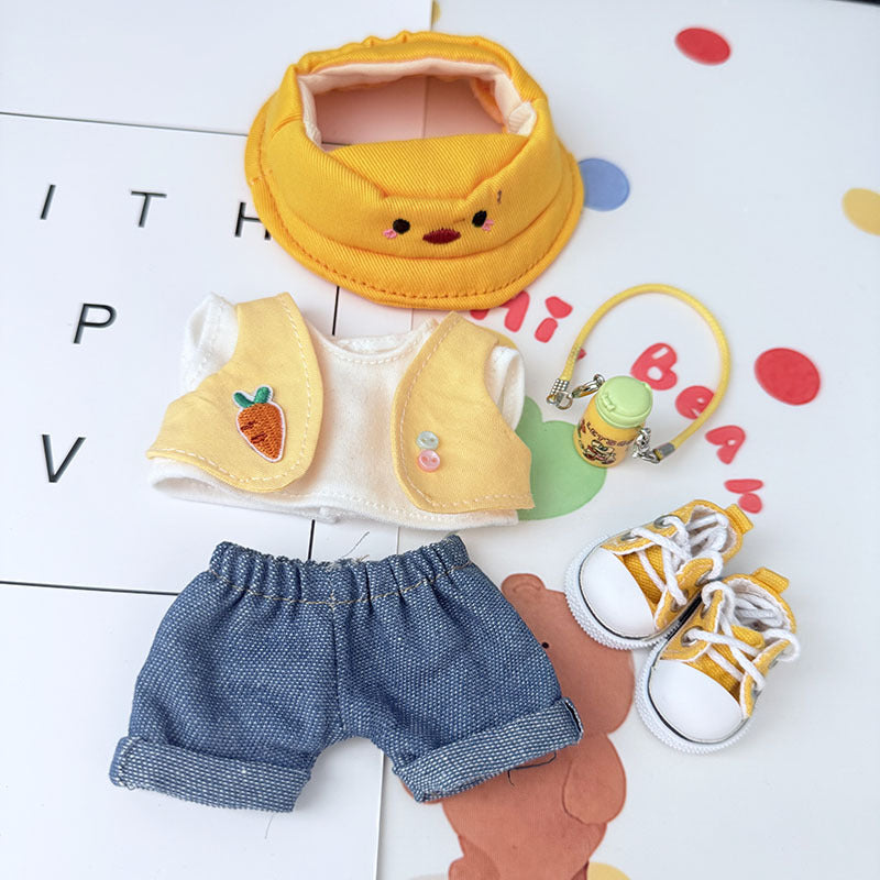 [Clothes only] First and second generation Labubu clothes pendant Labubu sitting baby clothes duck duck carrot travel cute