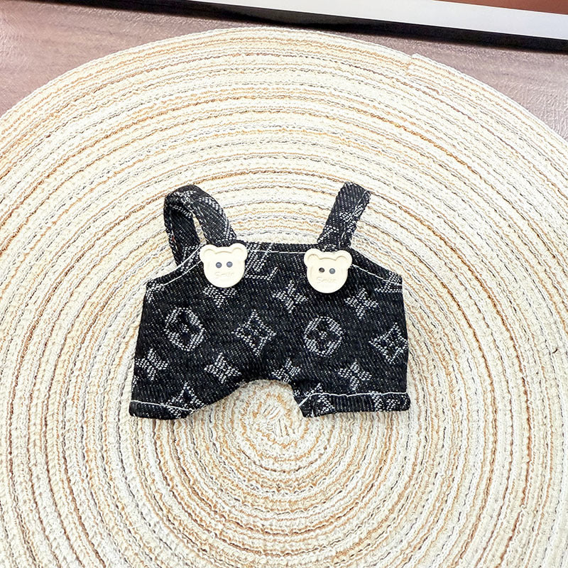 [Clothes only] First and second generation Labubu clothes pendant Labubu sitting baby clothes triangle overalls set tide