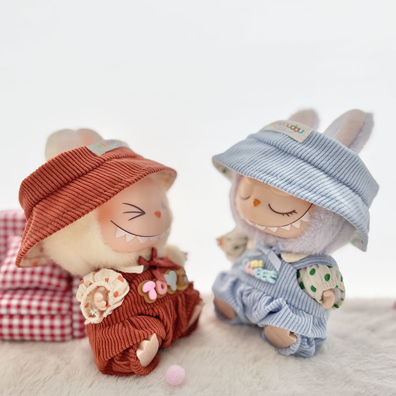 [Clothes only] First and second generation Labubu clothes pendant Labubu baby clothes toy bear sweet overalls set cute
