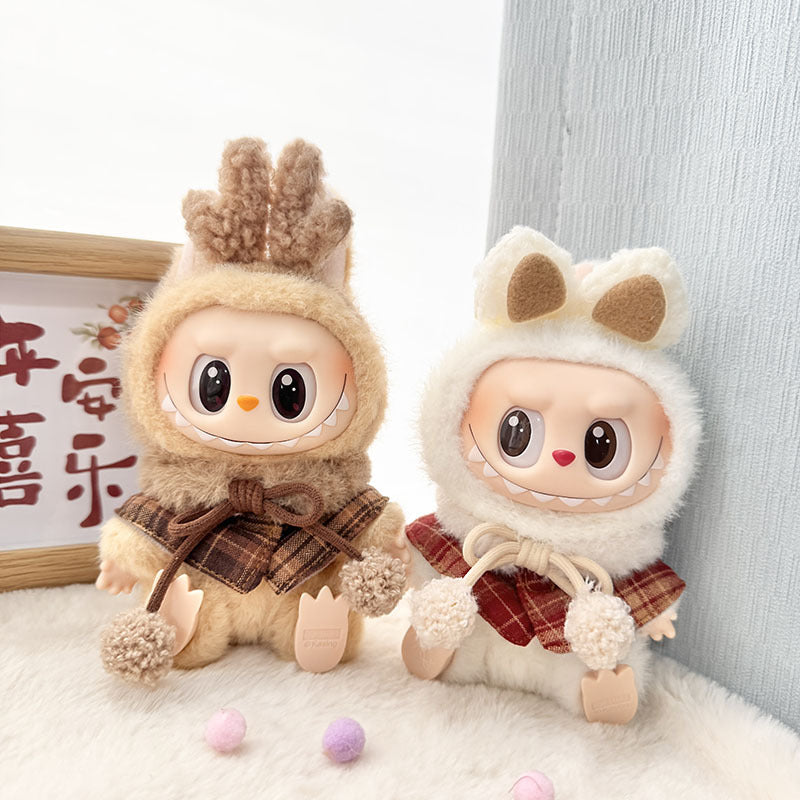 [Clothes only] First and second generation Labubu clothes pendant Labubu sitting party baby clothes fragrant cape set cute
