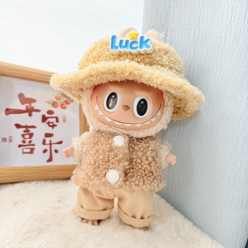 [Clothes only] First and second generation Labubu clothes pendant Labubu baby clothes, buttons, rings, vest suits, hats are cute.