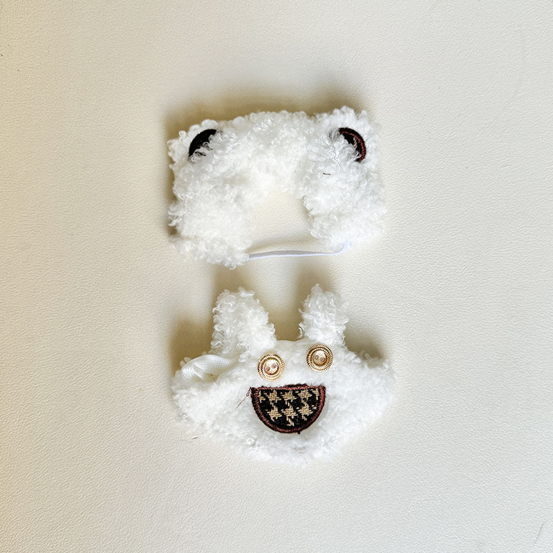 [Clothes only] First and second generation keychain Labubu clothes pendant Labubu baby clothes warm pinch bear set cute