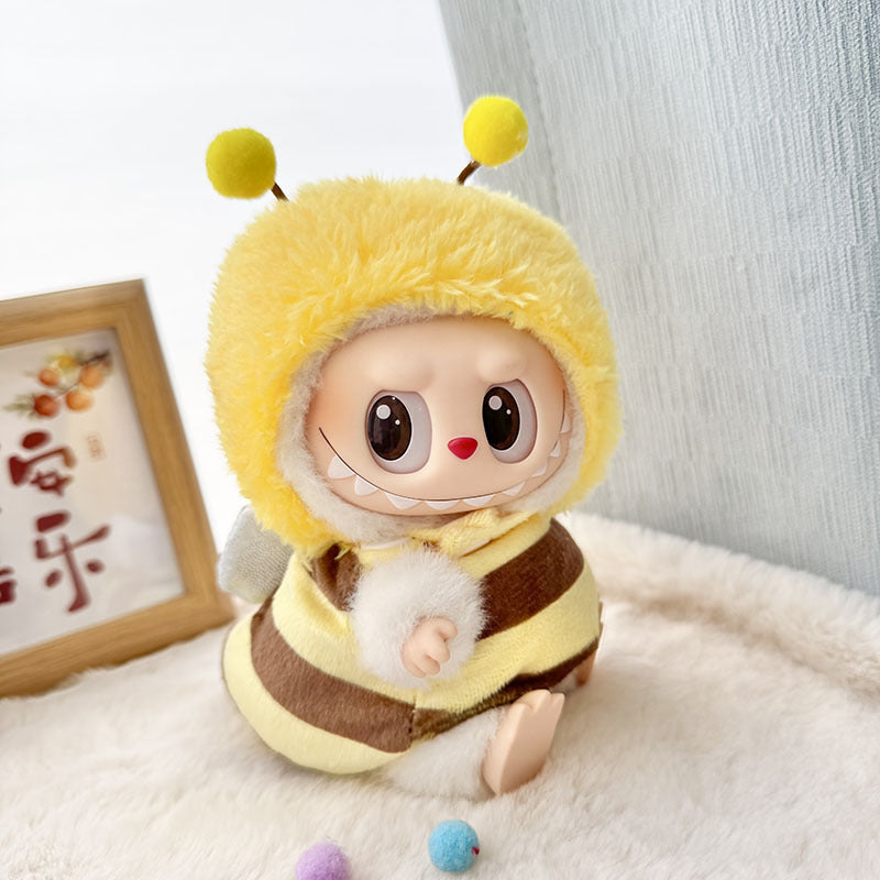 [Clothes only] One, two and three generations Labubu clothes pendant Labubu sitting baby clothes angry crocodile suit cute