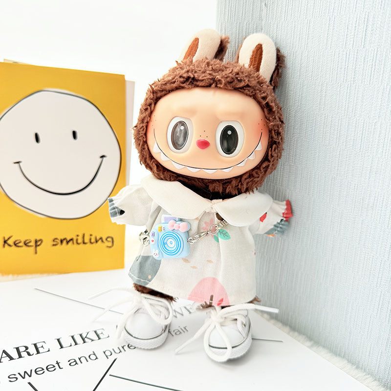 [Clothes only] First and second generation Labubu clothes pendant Labubu sitting party baby clothes pendant outing spring outing