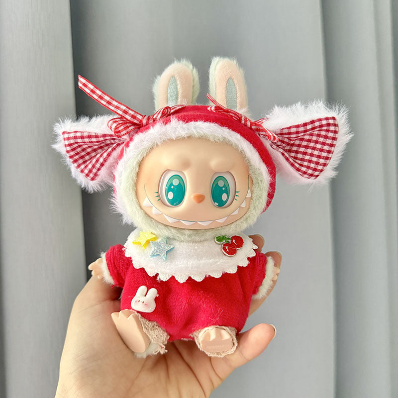 [Clothes only] First/second generation Labubu clothes pendant Labubu sitting party baby clothes skirt overalls cute