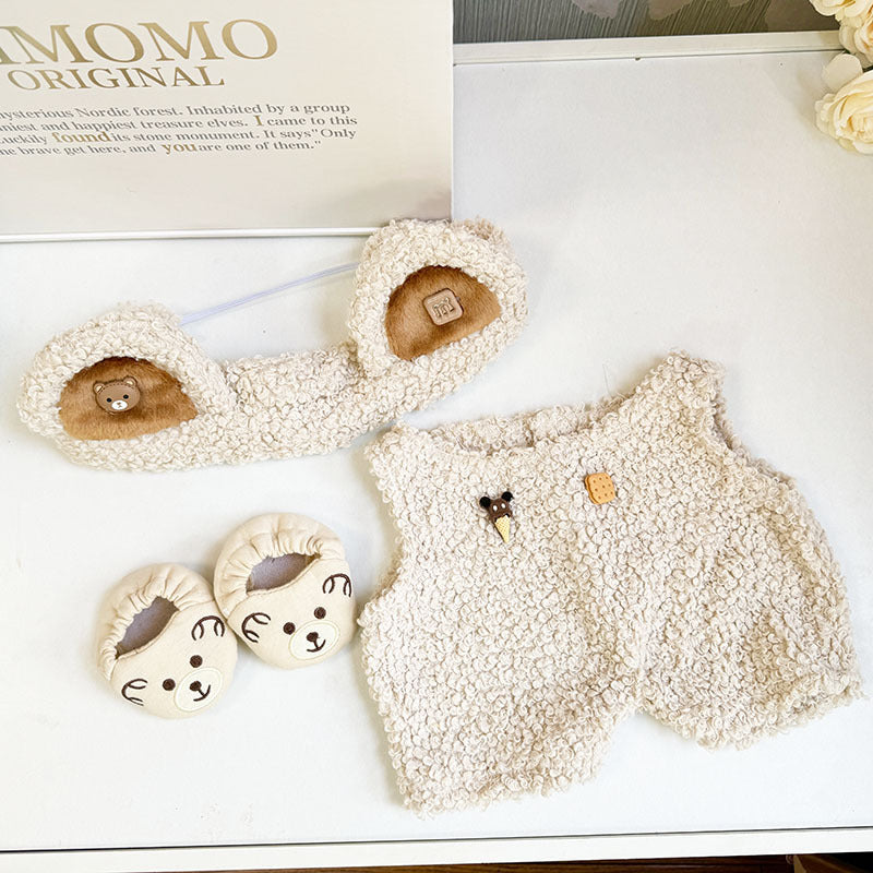[Clothes only] 58cm rabub clothes ZIMOMO baby clothes vinyl LABUBU circle bear onesie suit cute