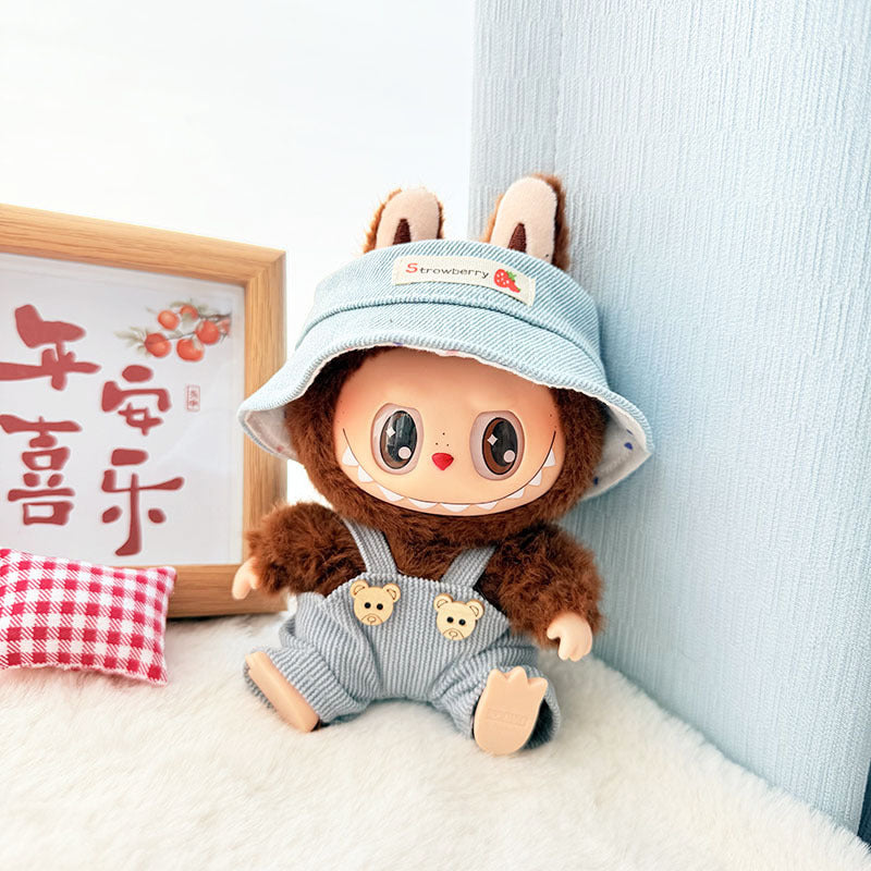 [Clothes only] First and second generation keychain Labubu clothes pendant Labubu cloth overalls Animal hat set