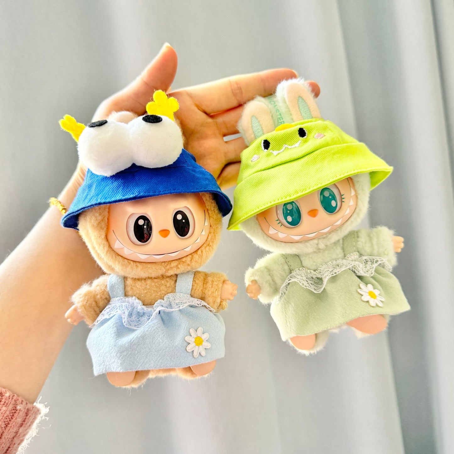 [Clothes only] First and second generation keychain Labubu clothes pendant Labubu cloth for small animal hat set cute