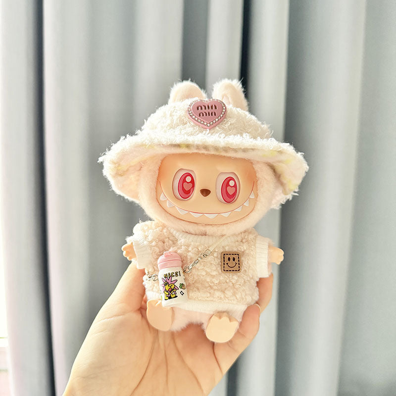 [Clothes only] First and second generation keychain Labubu clothes pendant Labubu cloth replacement loop shirt kettle set