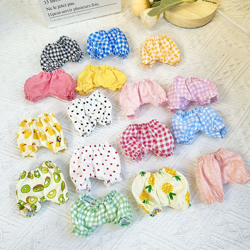 [Clothes only] 17cm pendant Rabub clothes accessories shorts Labubu doll replacement baby clothes pants DIY