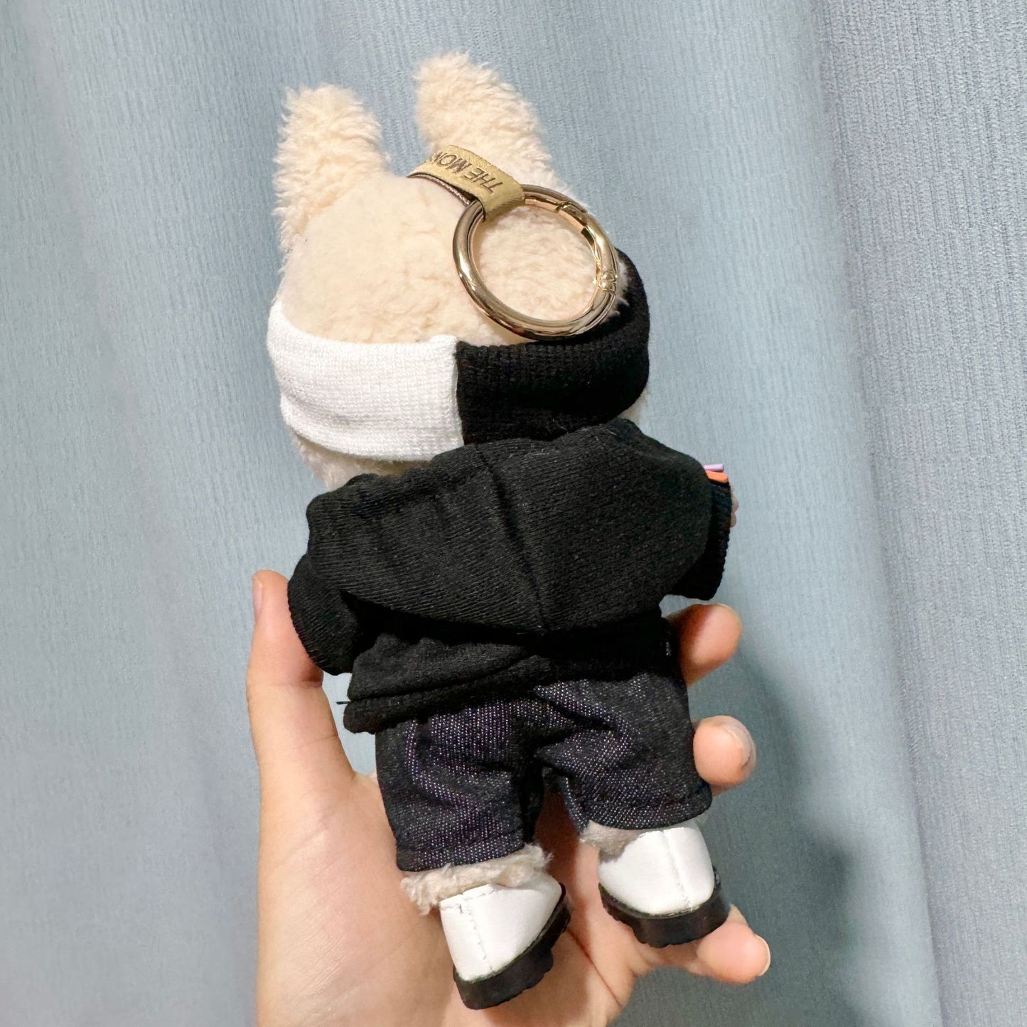 [Clothes only] 17cm pendant blind box Labubu baby clothes keychain Labubu doll boyfriend force camera set