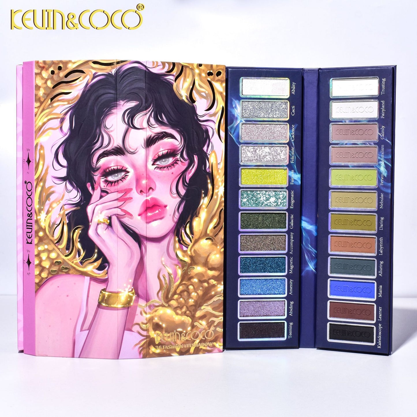 KEVIN & COCO36 Color Mysterious Overlord Eyeshadow Sweatproof Waterproof Eyeshadow Disc