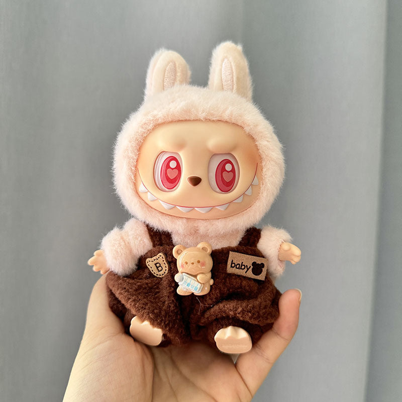 [Clothes only] First/second generation Labubu clothes pendant Labubu sitting party baby clothes skirt overalls cute