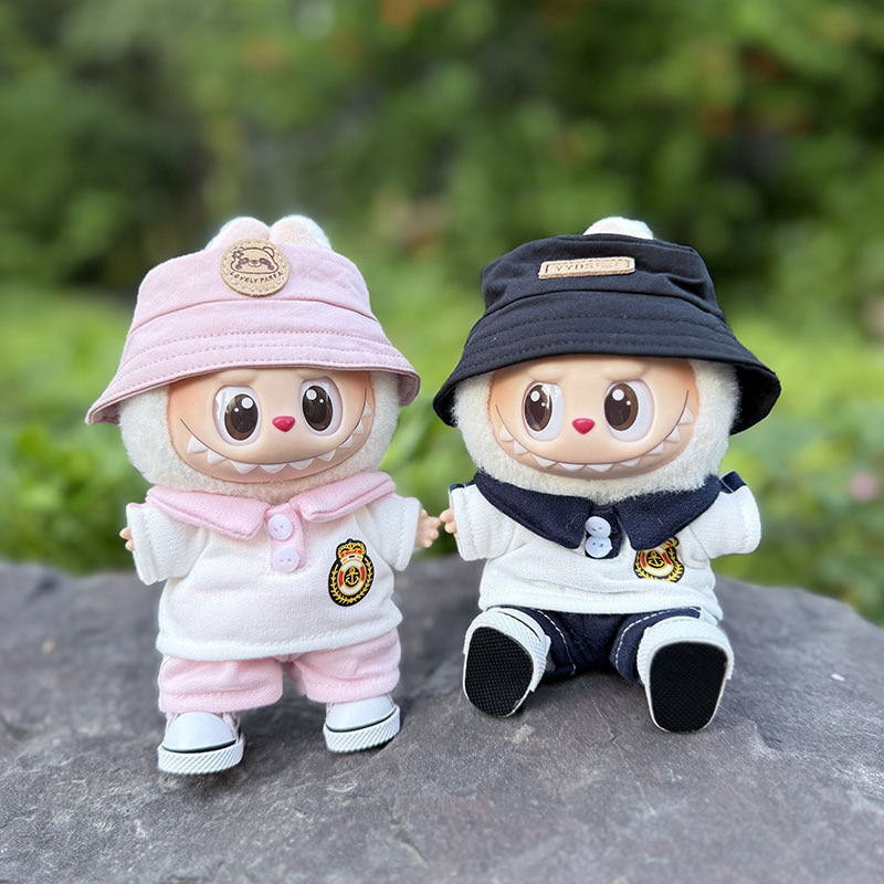 [Clothes only] The first, second and third generation keychain Labubu clothes pendant Labubu baby clothes noble small school uniform set