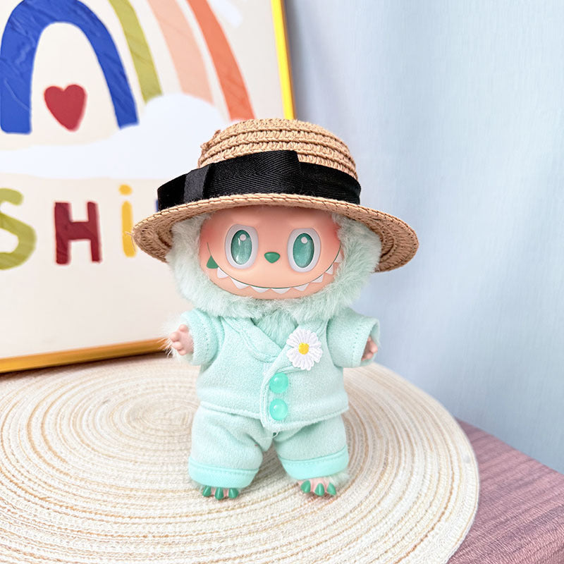 [Clothes only] One, two and three generations of Labubu clothes pendant Labubu sits on the baby clothes star with the same suit explosion