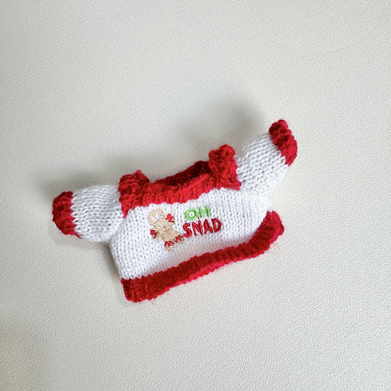 [Clothes only] First and second generation keychain Labubu clothes pendant Labubu biscuit person sweater + purple cap