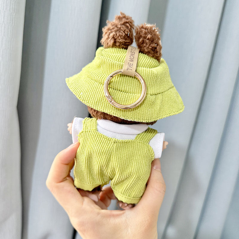 [Clothes only] First and second generation keychain Labubu clothes pendant Labubu cloth for matcha green jumpsuit set