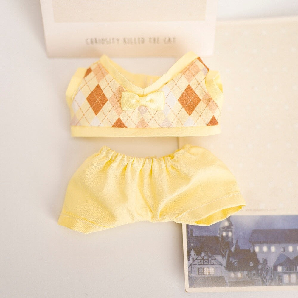 [Clothes only] First and second generation Labubu clothes pendant Labubu sitting party baby clothes British couple JK suit