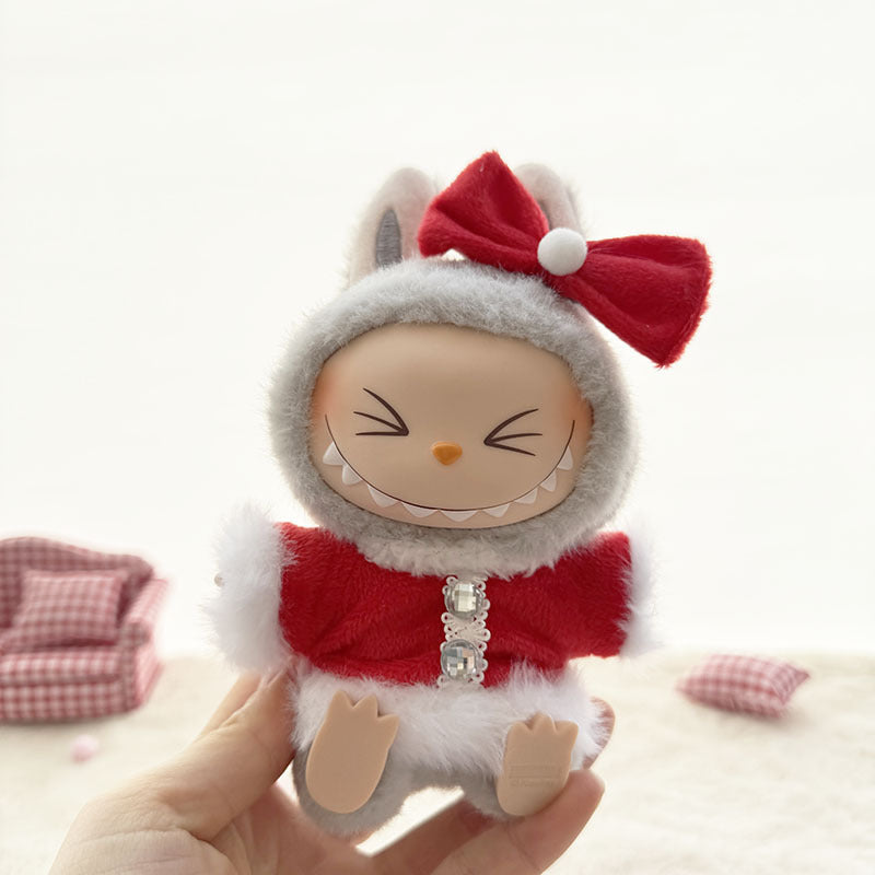 [Clothes only] First and second-generation Labubu clothes pendant Labubu sitting party baby clothes fragrant skirt set cute