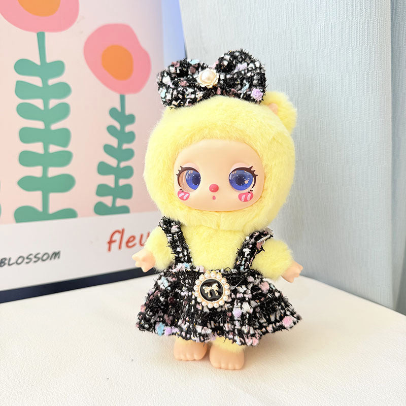 [Baby clothes only] 16cm Lila doll LUKY CAT pendant baby clothes butterfly pearl fragrant skirt set