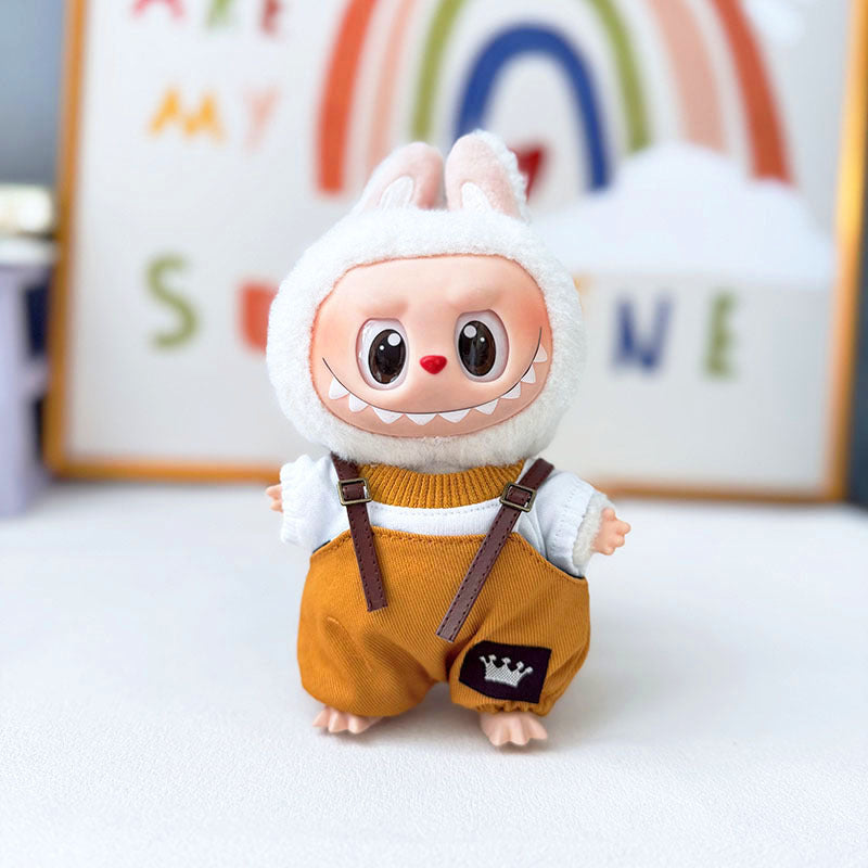 [Clothes only] First/second generation Labubu clothes pendant Labubu sitting party baby clothes skirt overalls cute