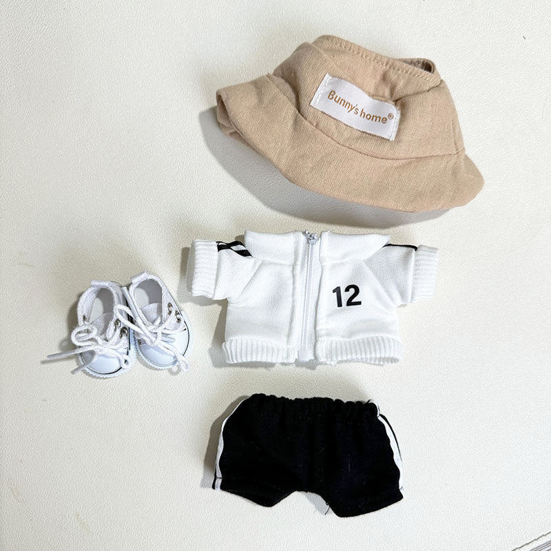 [Clothes only] First and second generation keychain Labubu clothes pendant Labubu wears No. 6 and No. 12 sweatshirt Moe